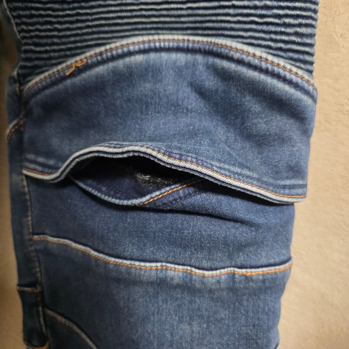 새상품!!바이크 보호대 청바지 바이커진 ♡코미네♡ 라이더 청바지 3XL 상품이미지7