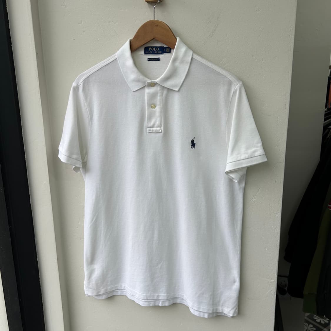 16768 -폴로 랄프로렌 화이트 반팔 카라티 상품이미지2