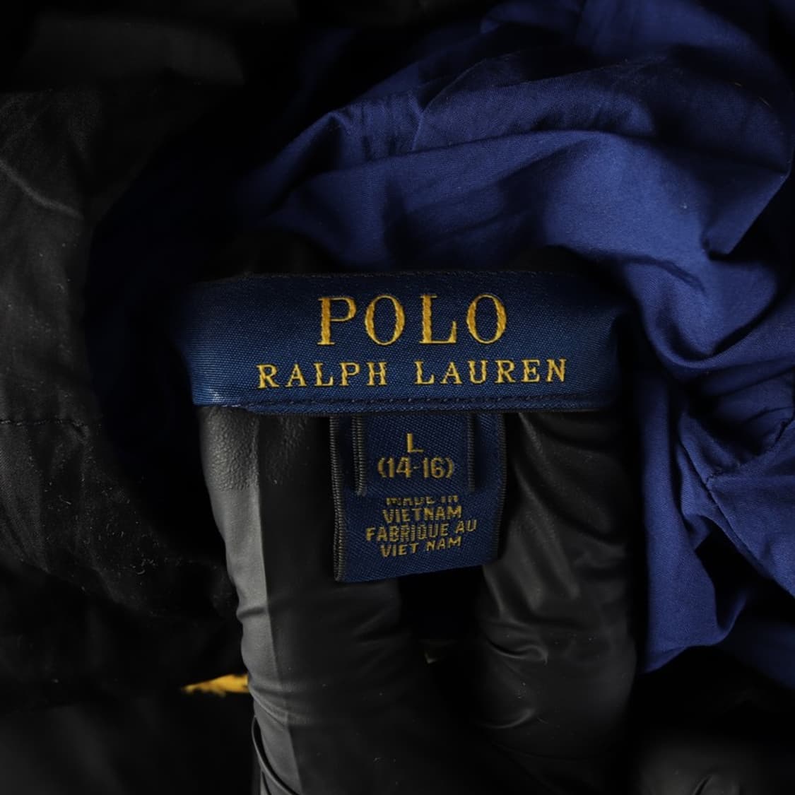 폴로 랄프로렌 보이즈 엘름우드 다운 자켓 블랙 L 14-16 상품이미지6