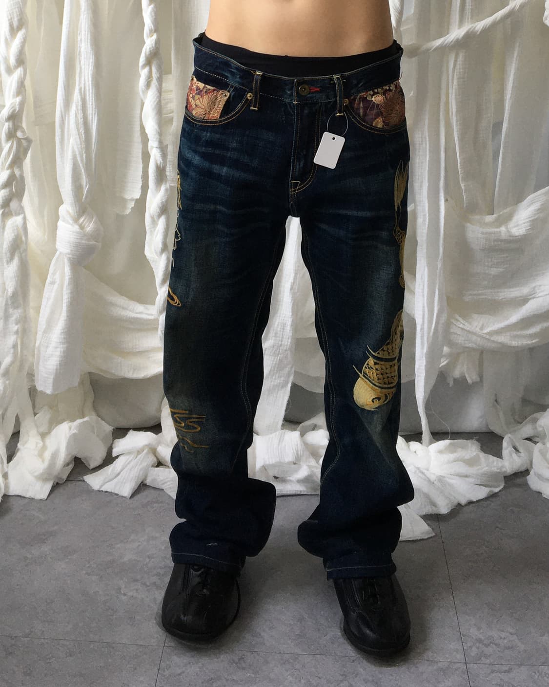 Oriental needle work denim pants 상품이미지9