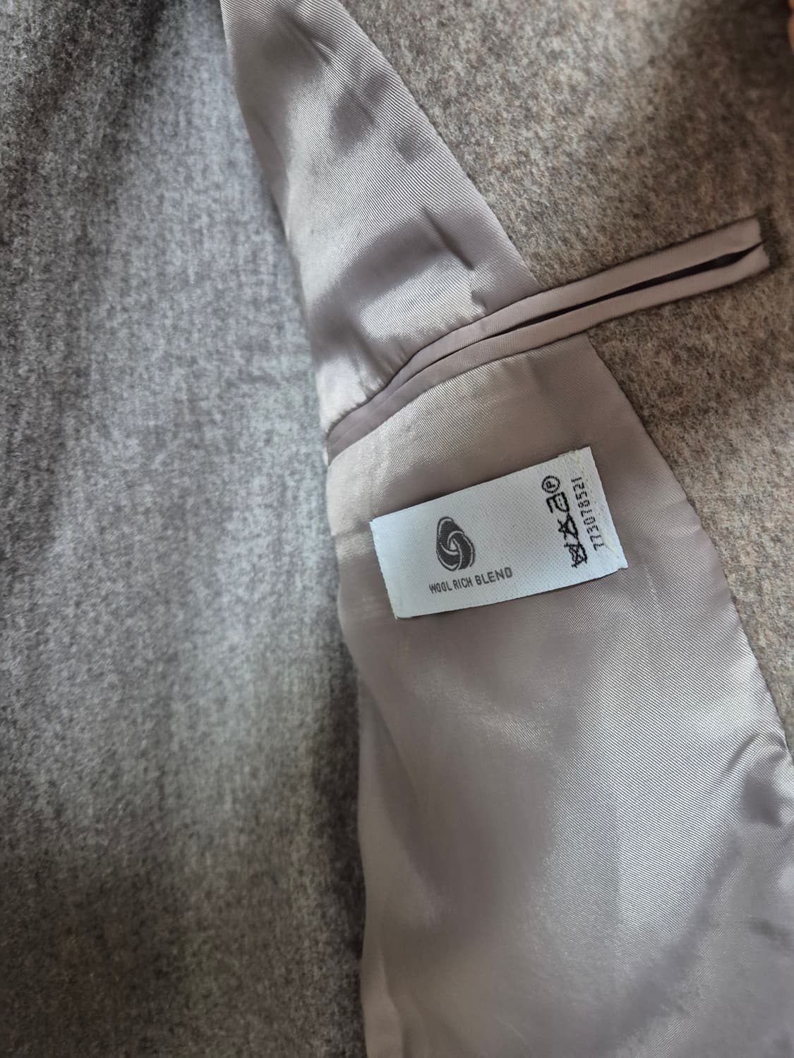 던스트 레이어드 헤비 울 블레이저 오트밀 S 상품이미지8