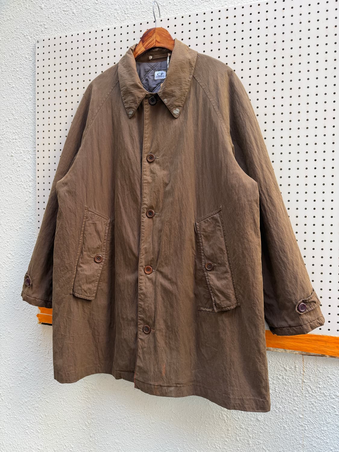 1990s C.P.COMPANY TRAFALGAR 씨피 왁스코튼 맥코트 상품이미지4