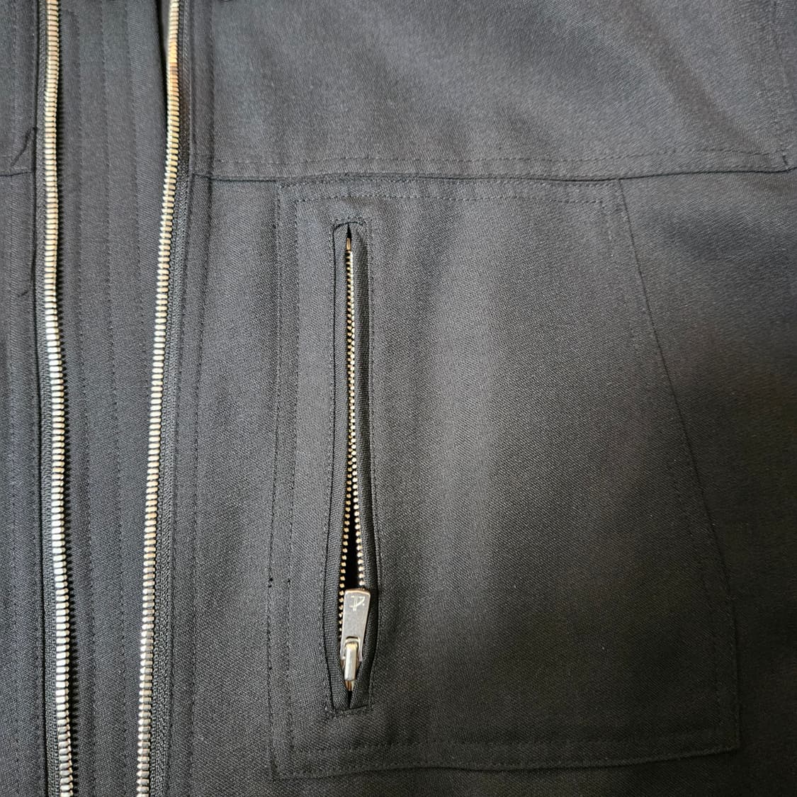 알렌느 울 카펜터 디테일 바이커 자켓 블랙 2사이즈 상품이미지5