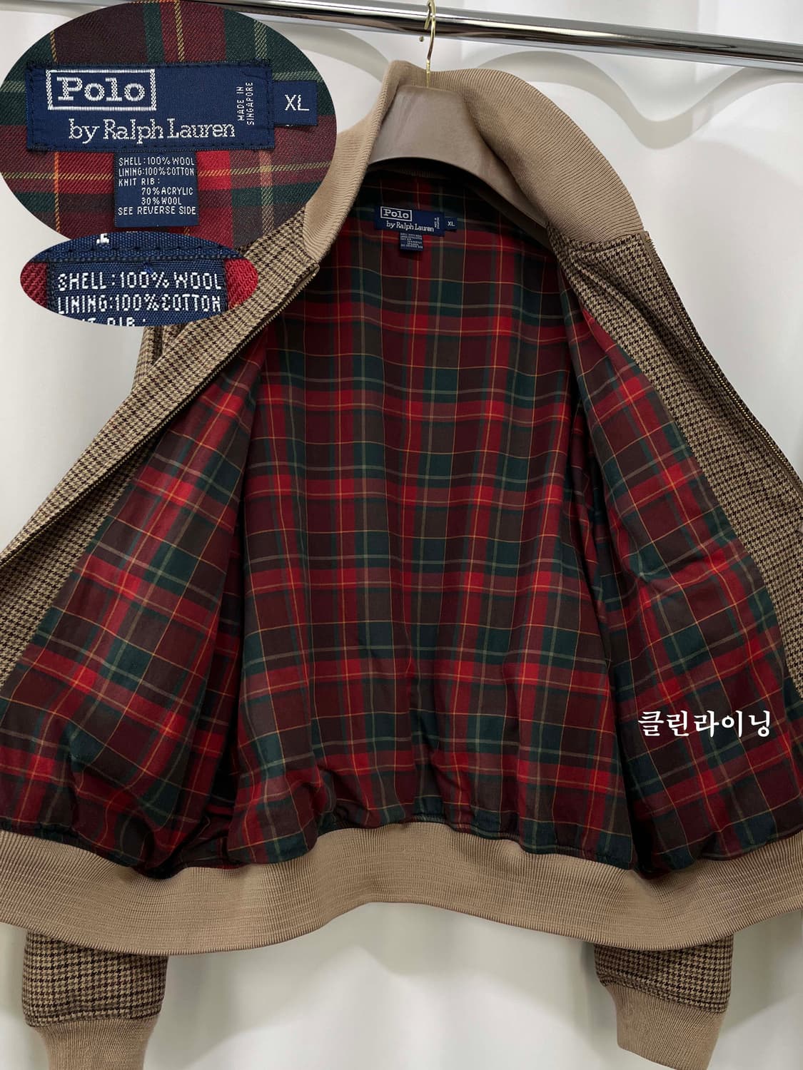 폴로 랄프로렌 하운드투스 A-2 플라이트 울 해링턴 자켓 상품이미지3