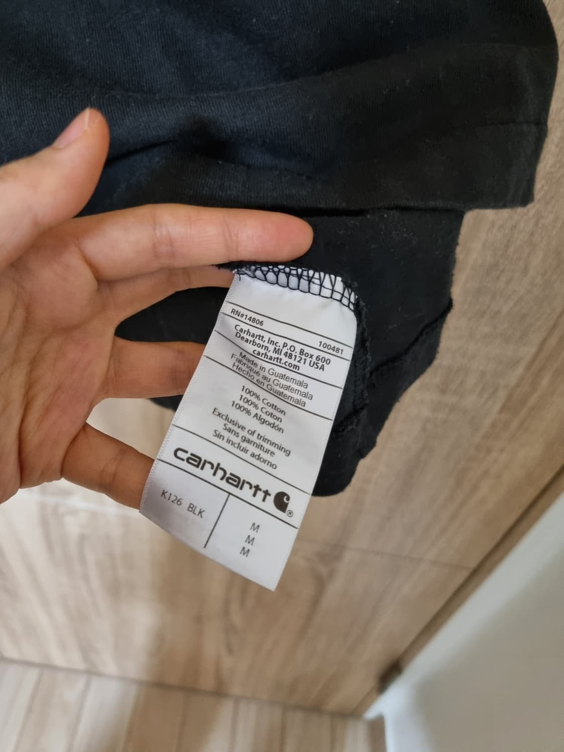 칼하트 포켓 긴팔 티셔츠 상품이미지4