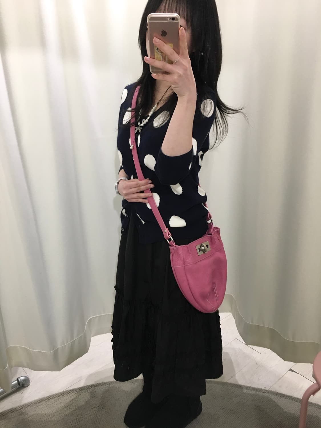 핑크 소가죽 크로스백-국내 상품이미지3