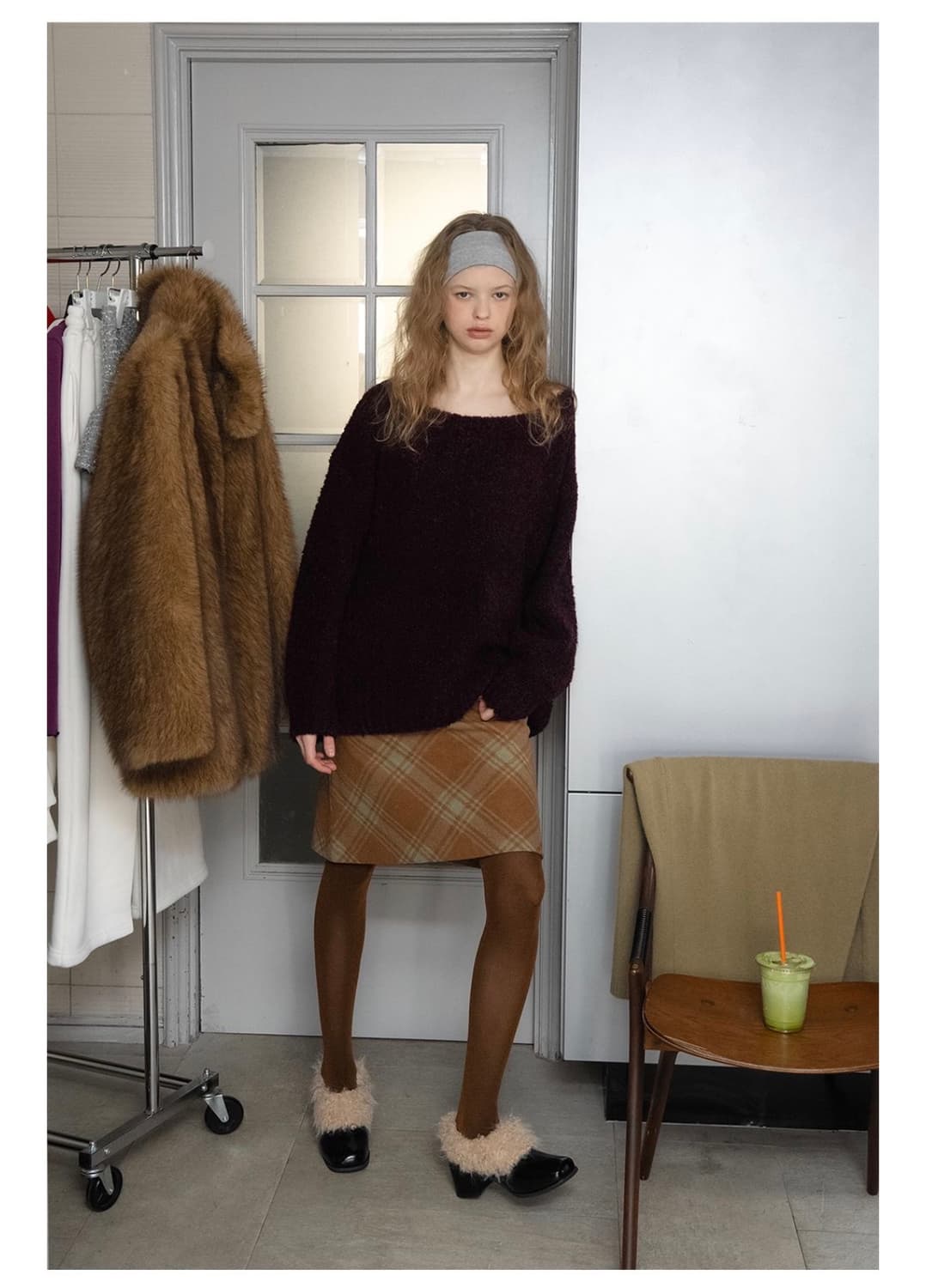 WITHOUTSUMMER Blush boucle knit 상품이미지1