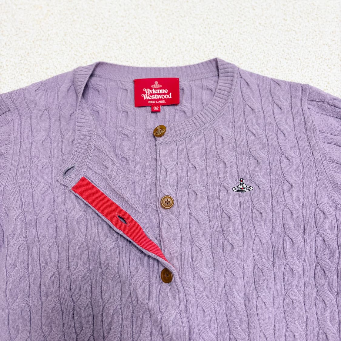 비비안웨스트우드 레드라벨 울렌 케이블 가디건 상품이미지4