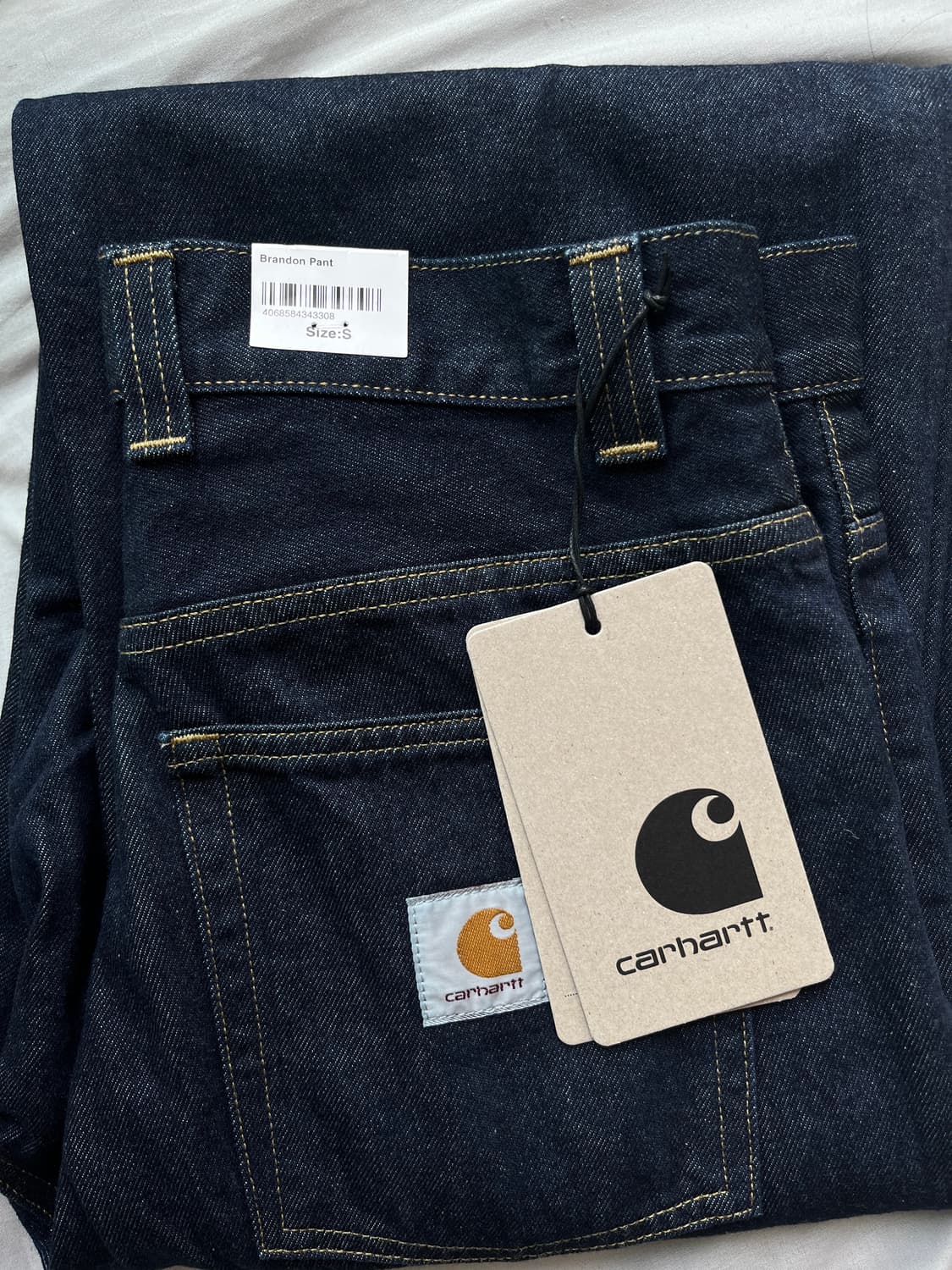 칼하트 브랜든 팬츠 블루 린스드 S 상품이미지3