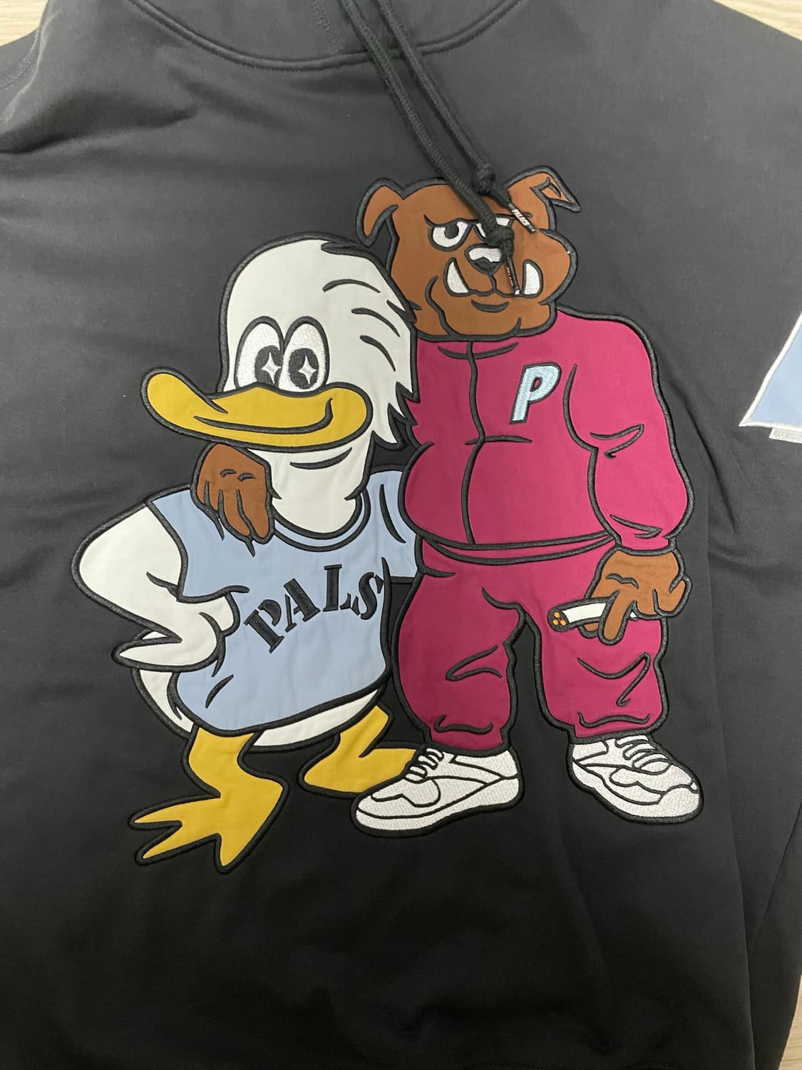 팔라스 Dog and Duck Drop Shoulder 후드 블랙 XL 상품이미지3