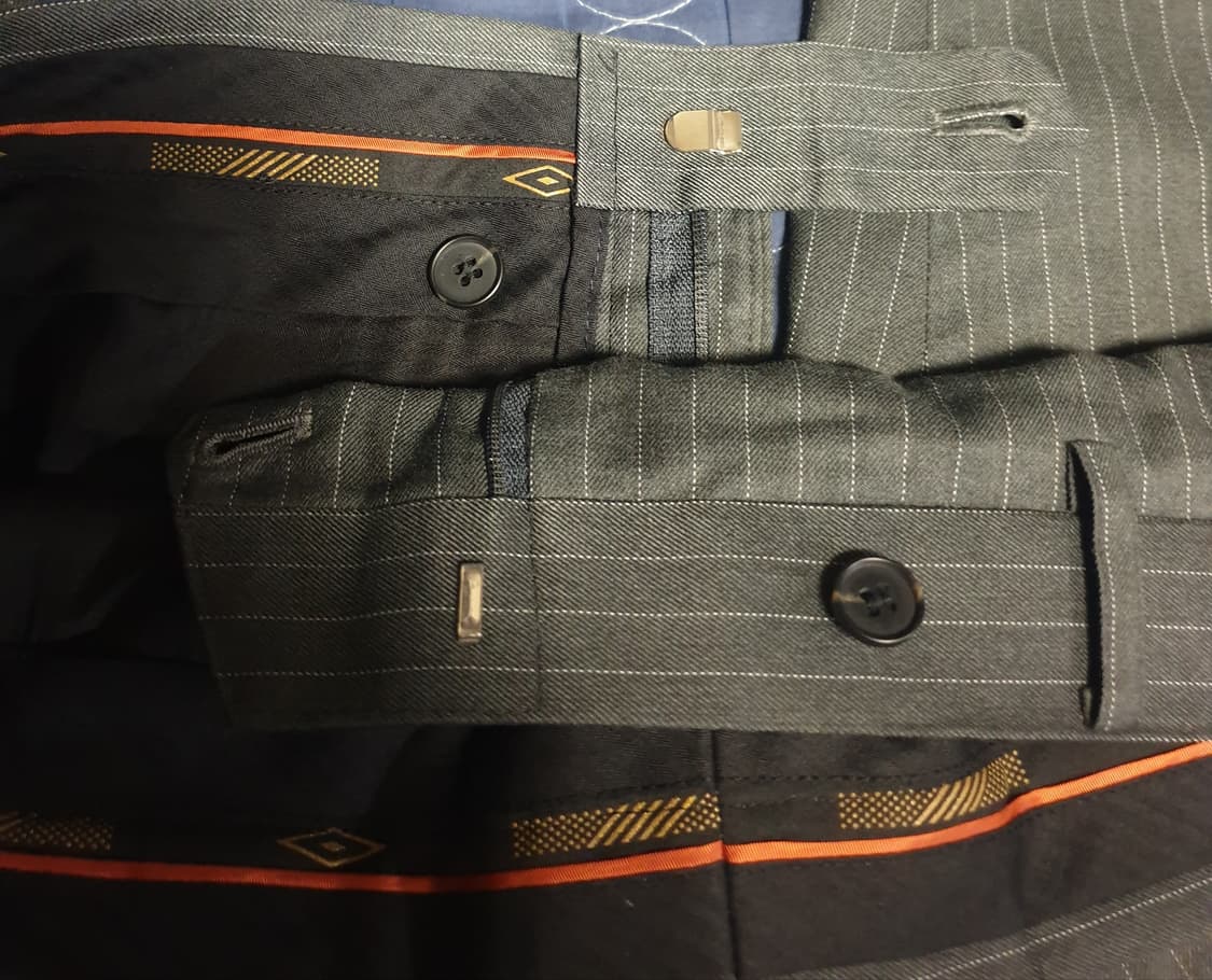 (맞춤정장) 구월양복 실크블렌드 스트라이프 클래식 수트+베스트 셋업 상품이미지9