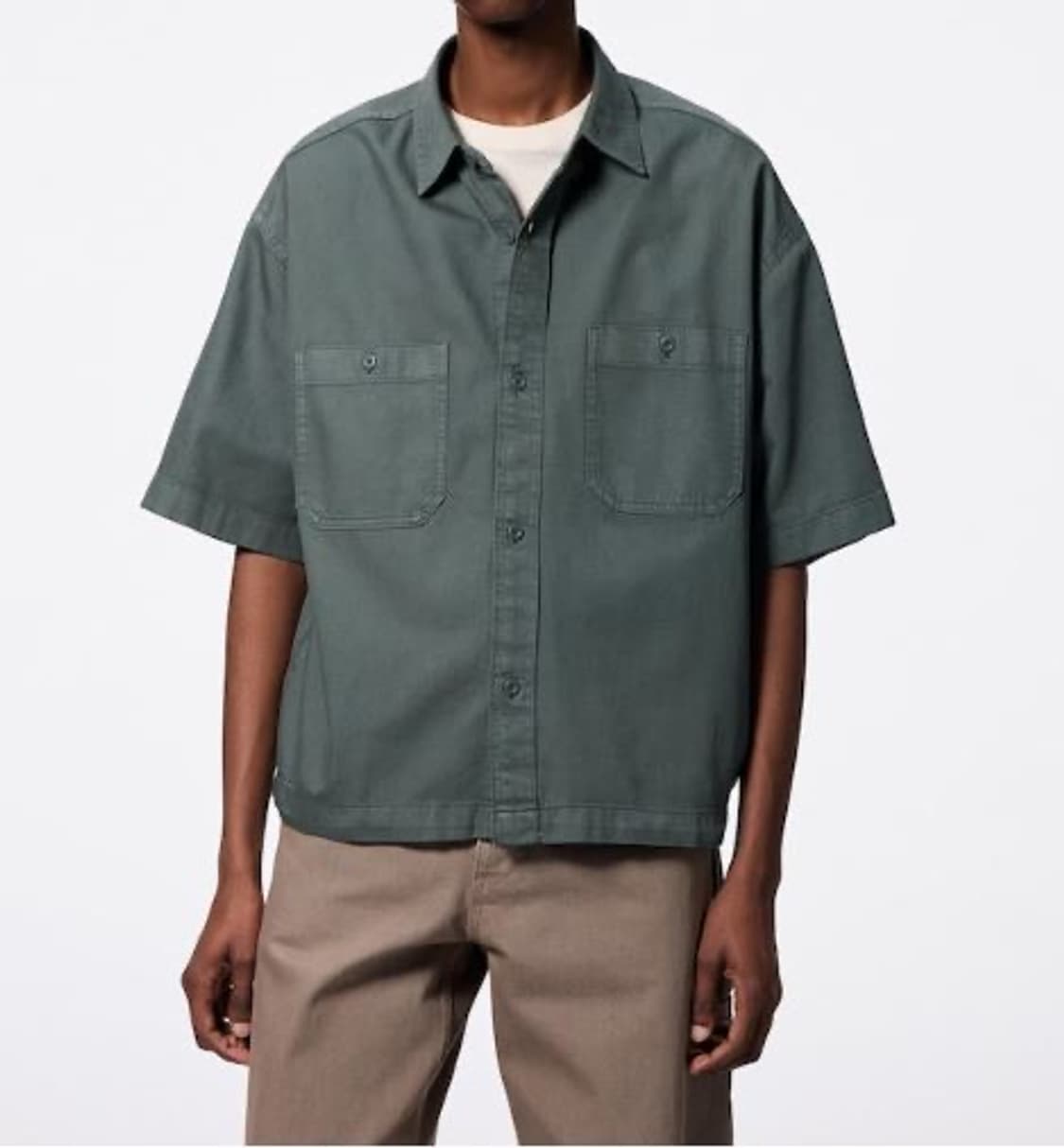  G U Boxy Twill Work Shirts 상품이미지7