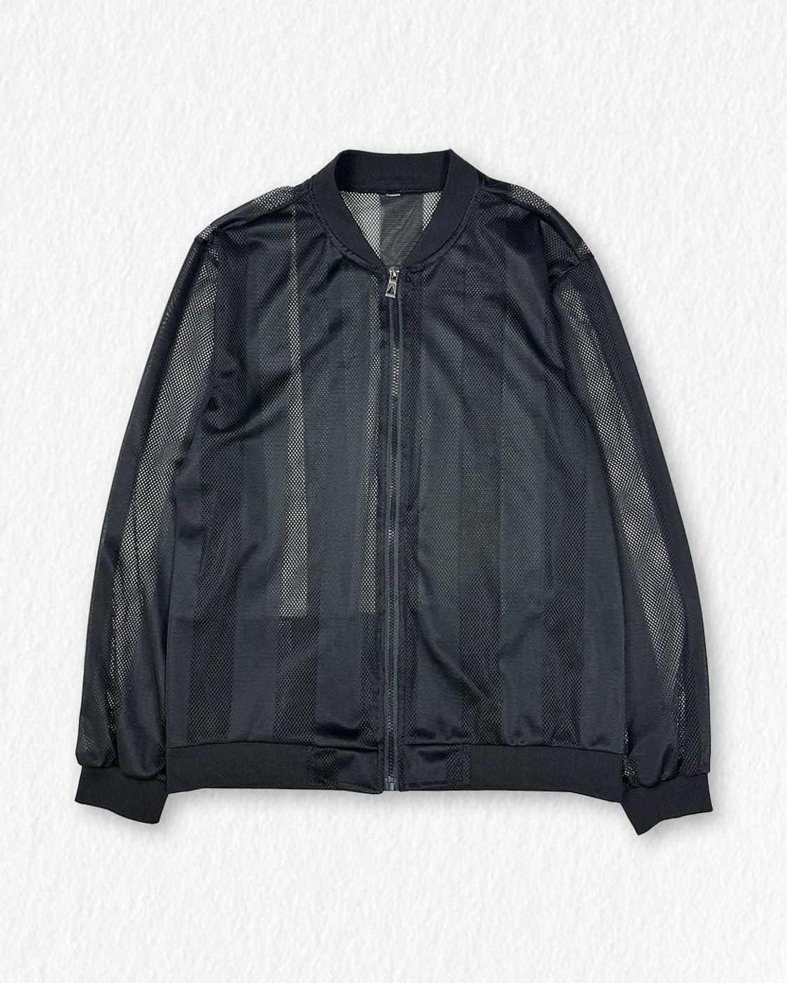 버티컬 블럭 메쉬 집업 상품이미지1