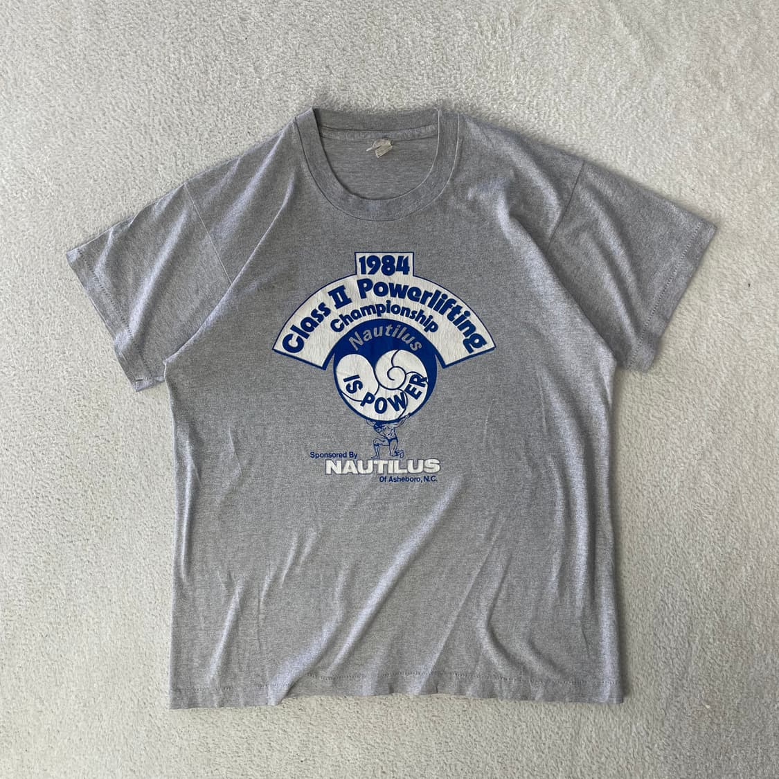 1984 너틸러스 싱글스티치 헬창 반팔티셔츠 상품이미지1