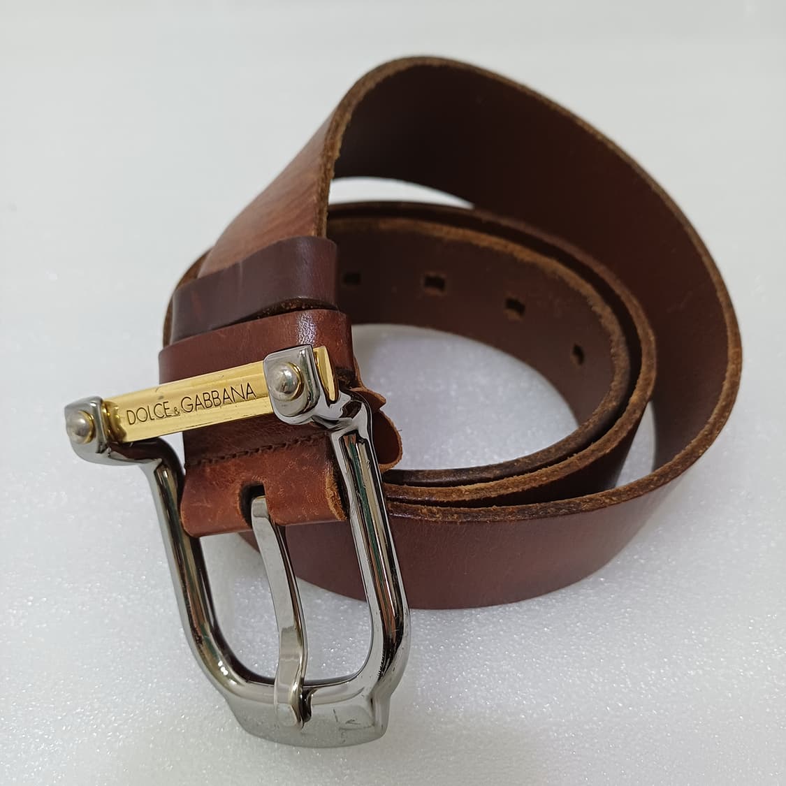 이태리정품 돌체앤가바나 레더 가죽 벨트 통가죽 빈티지 사랑봉봉 상품이미지1