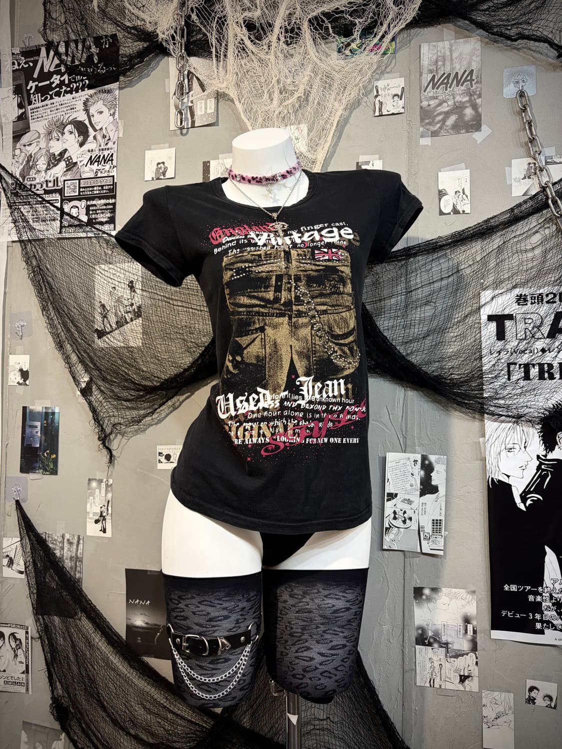 Y2K cubic Gothic Printing short sleeve 상품이미지6