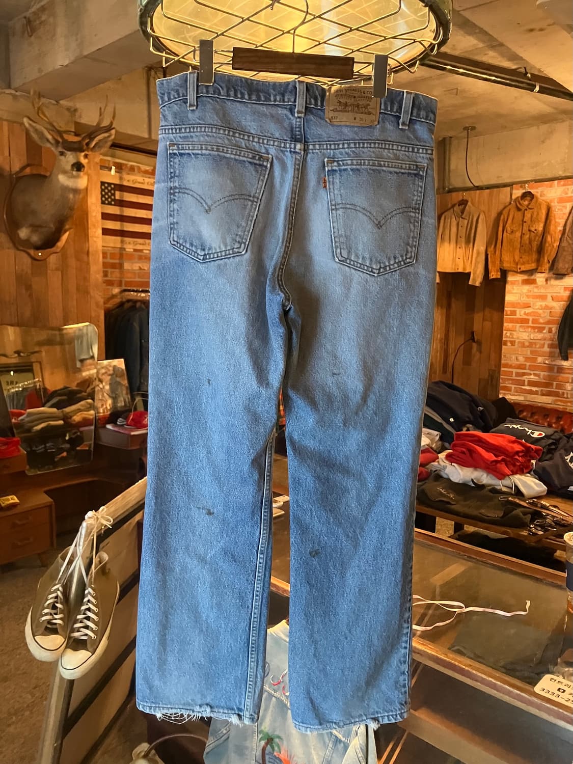 90s USA Levis 517 Boot Cut Denim Pants 상품이미지5