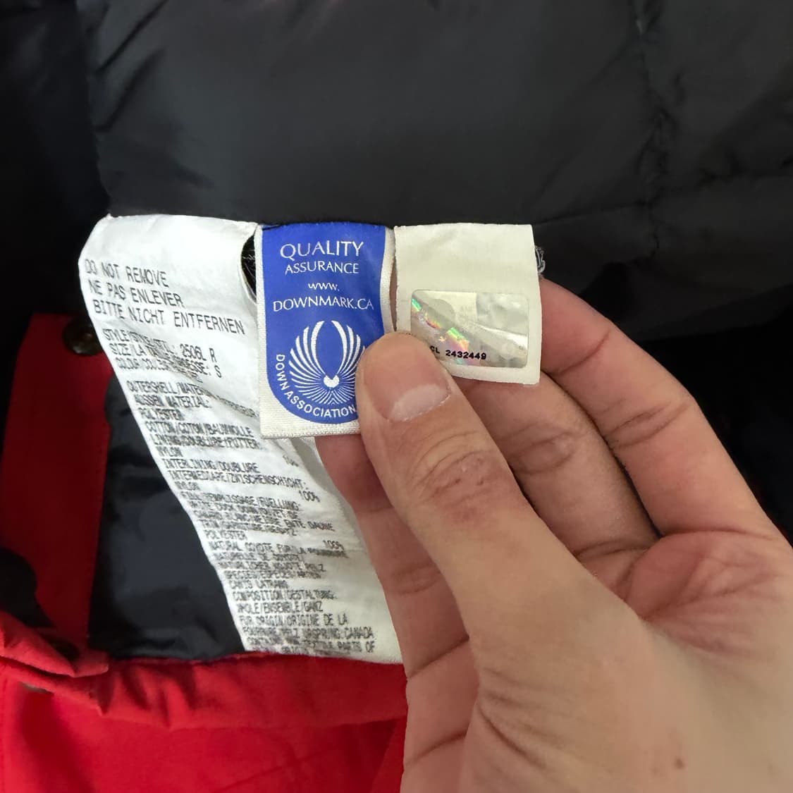 캐나다구스 여성 와펜 프리미엄 후드 롱패딩 S/90  상품이미지9