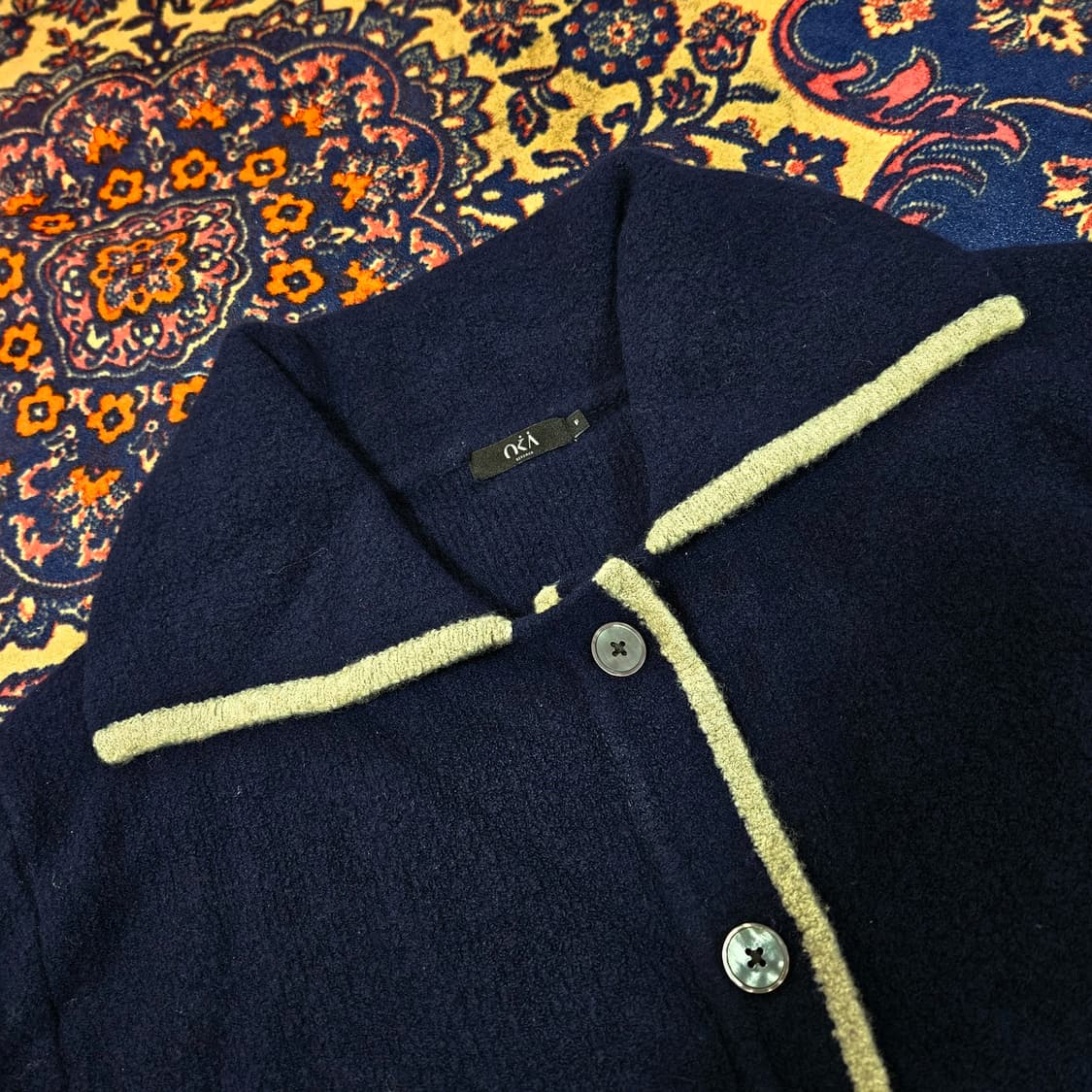 오스트카카(OKA) 메리노울 세일러 니트 가디건 Free 상품이미지7