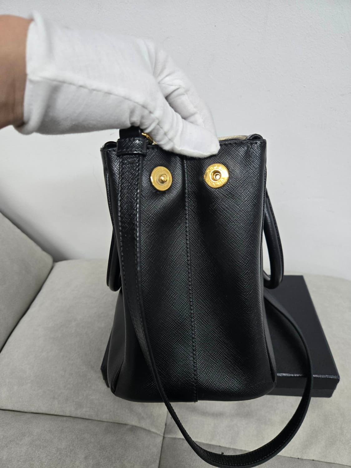 [보증서 정품]프라다 사피아노 토트 숄더백 상품이미지4