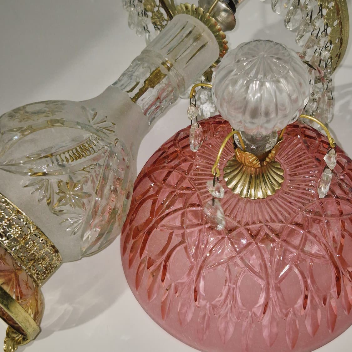 70s 체코 엔틱 샹들리에 대형 스탠드 조명 상품이미지10