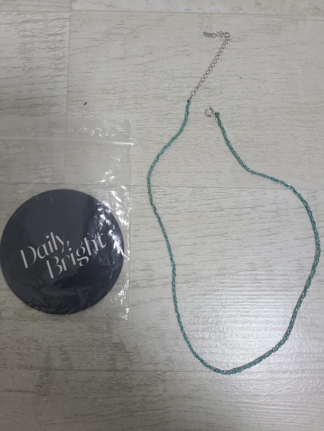 서지컬스틸 파란줄 목걸이 상품이미지1