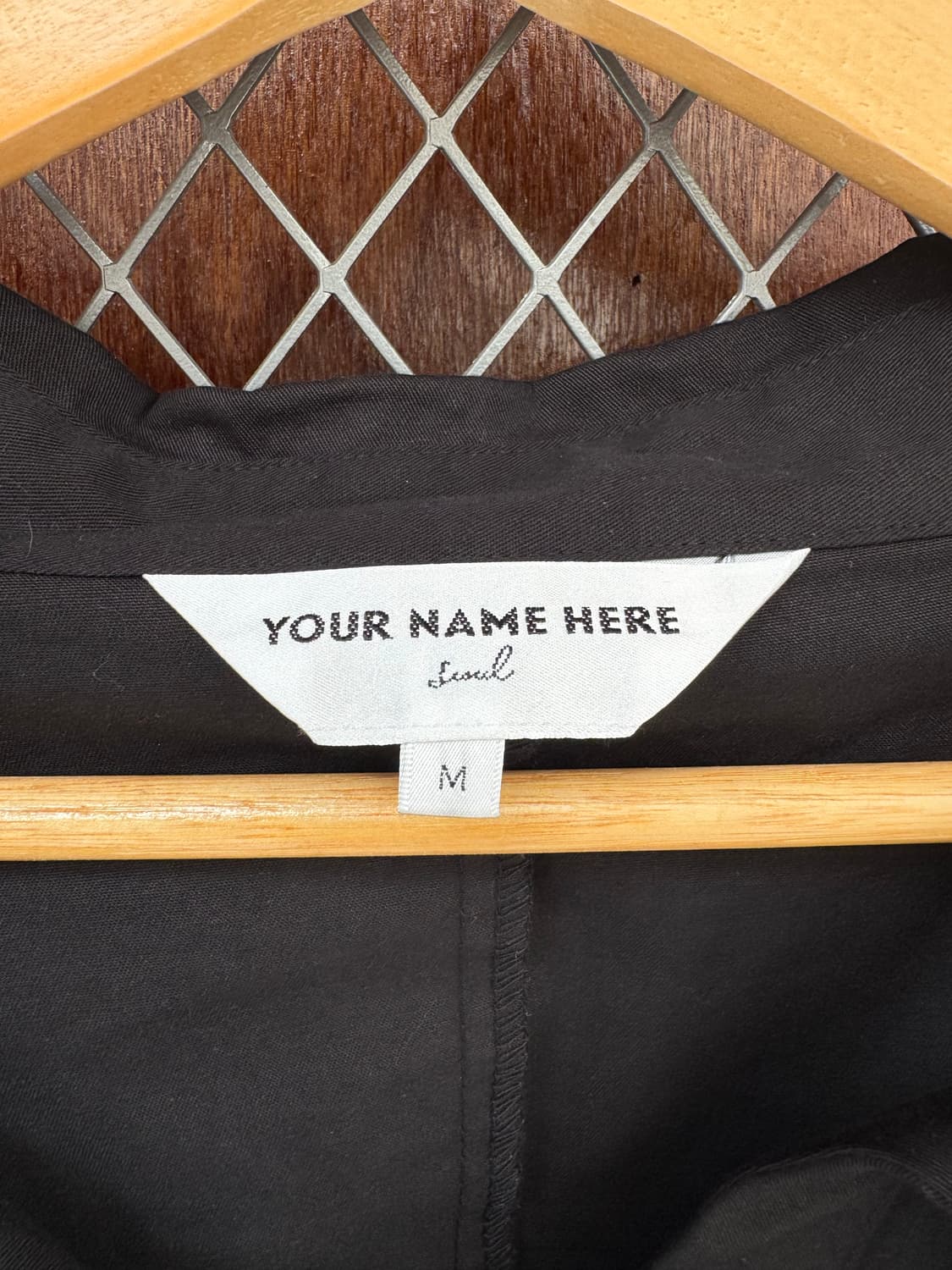 유얼네임히얼 유미네 오프숄더 블랙 매력이 셔츠 블라우스 M 상품이미지9