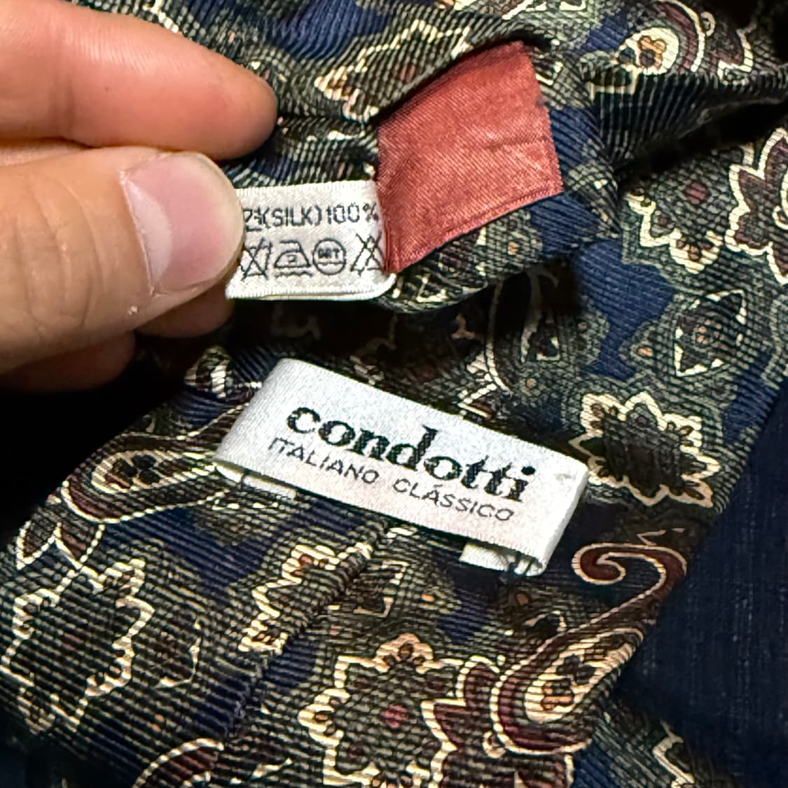 90's Condotti 패턴 실크 타이 상품이미지5