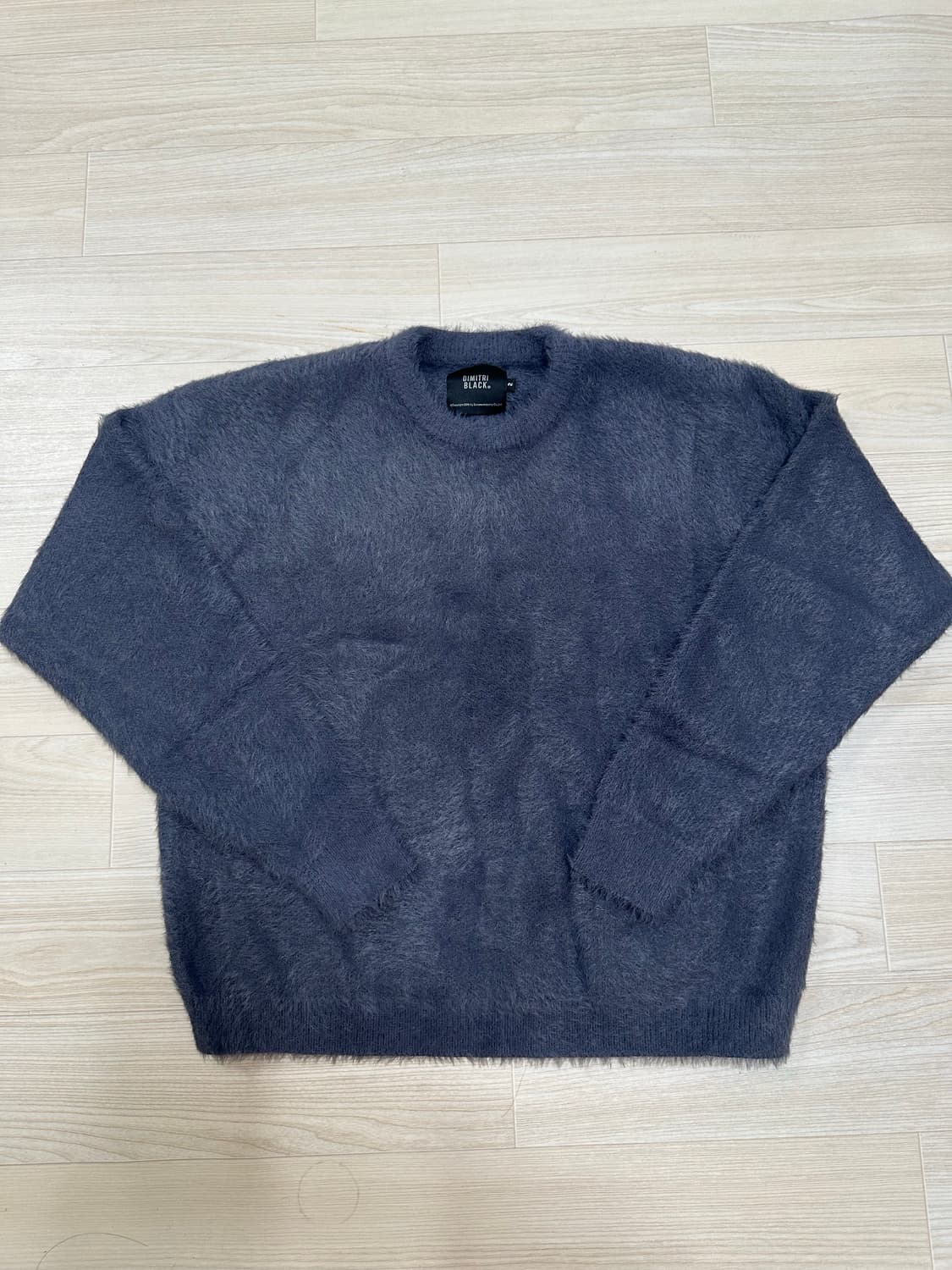 디미트리블랙 에센셜 헤어리 라운드 니트  차콜 그레이 2사이즈 상품이미지2