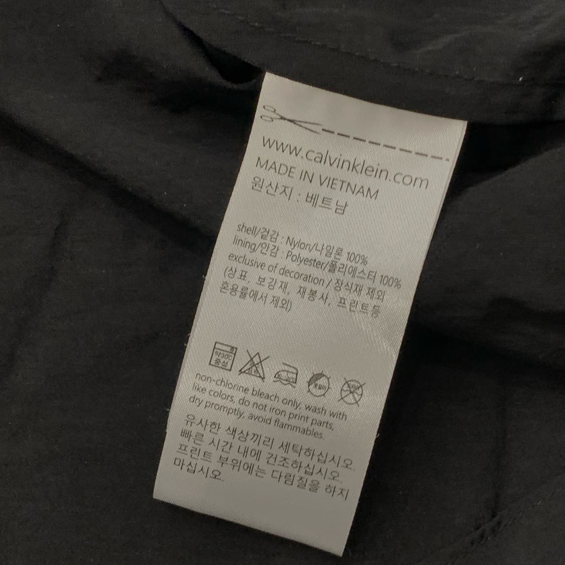M 캘빈클라인 나일론 반팔 후드 바람막이 자켓 상품이미지6