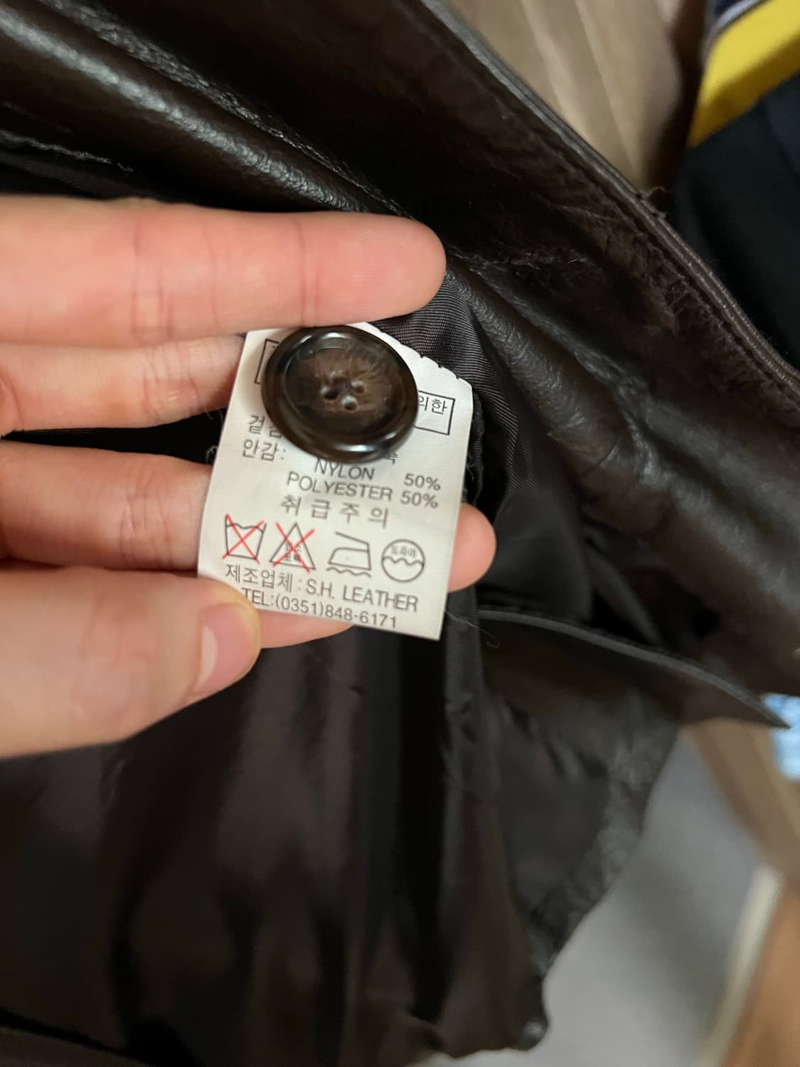 빈티지 브라운 가죽 블레이저 (소가죽) 상품이미지4