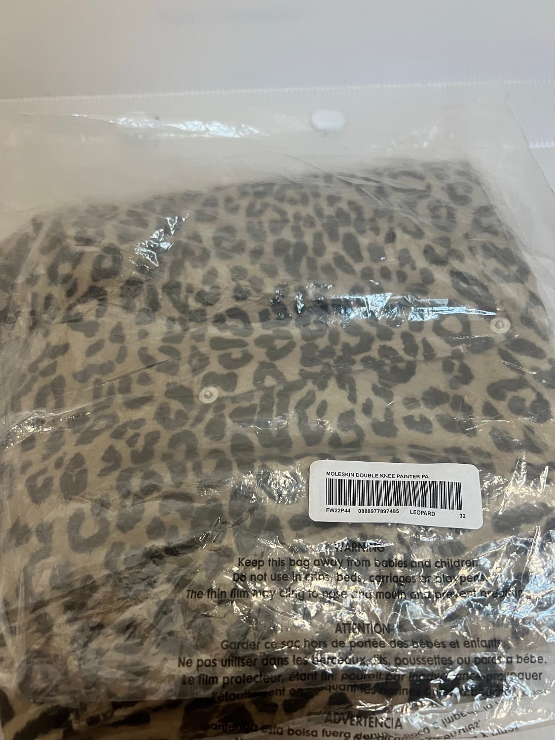 슈프림 몰스킨 더블니 레오파드 팬츠 32 상품이미지4