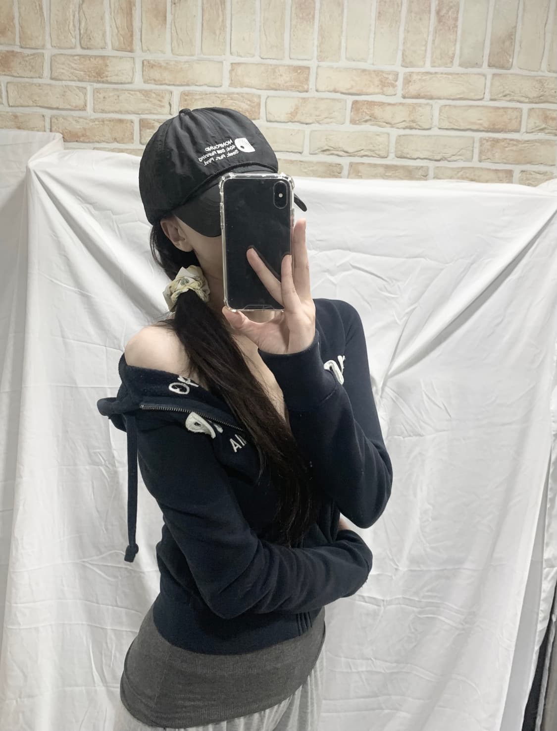 홀리스터 후드집업,네이비,XS 상품이미지3