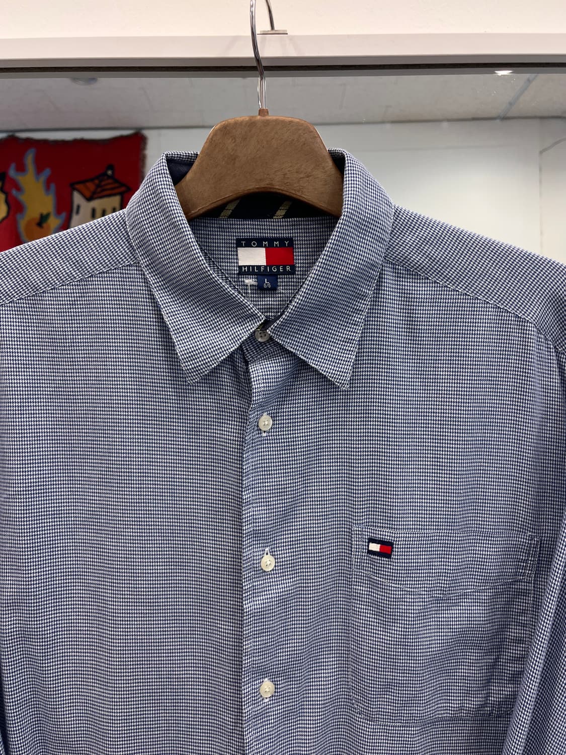 90s Tommy Hilfiger 타미힐피거 잔체크 셔츠 상품이미지3