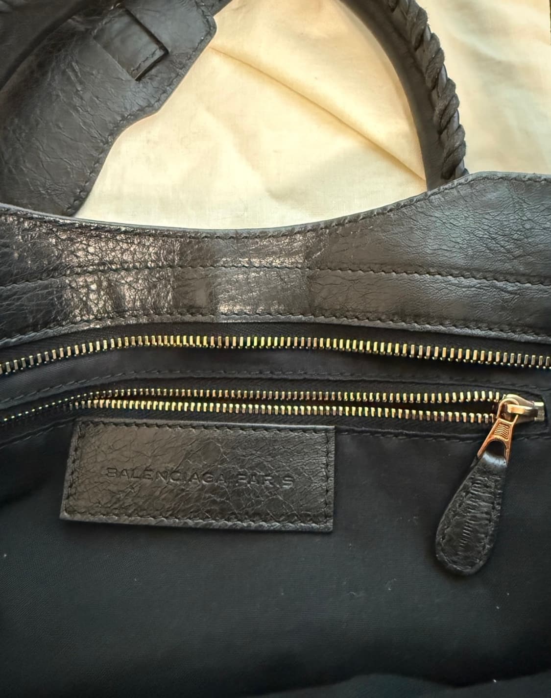 발렌시아가 모터백 시티백 블랙 금장 상품이미지4