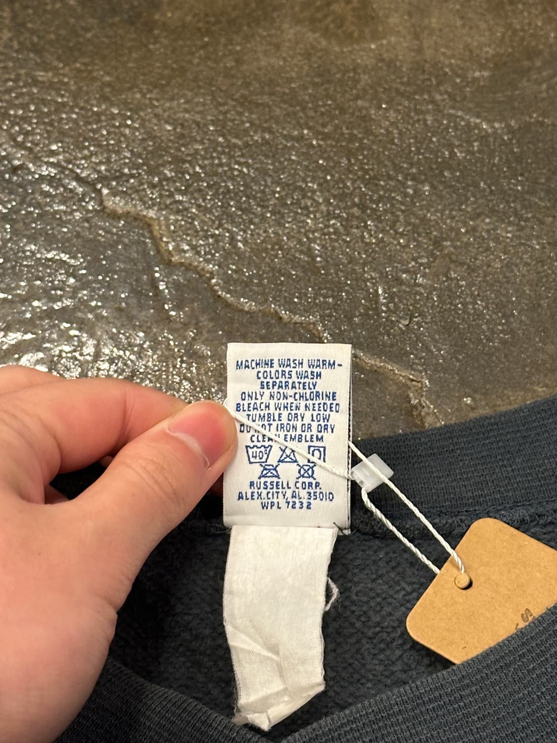 Russell 러셀 와플 스웻셔츠 L 상품이미지5