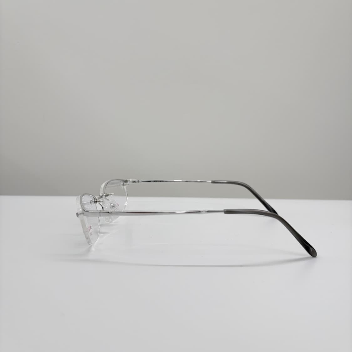 NIKOS 실버 오벌 반무테 빈티지안경 상품이미지4