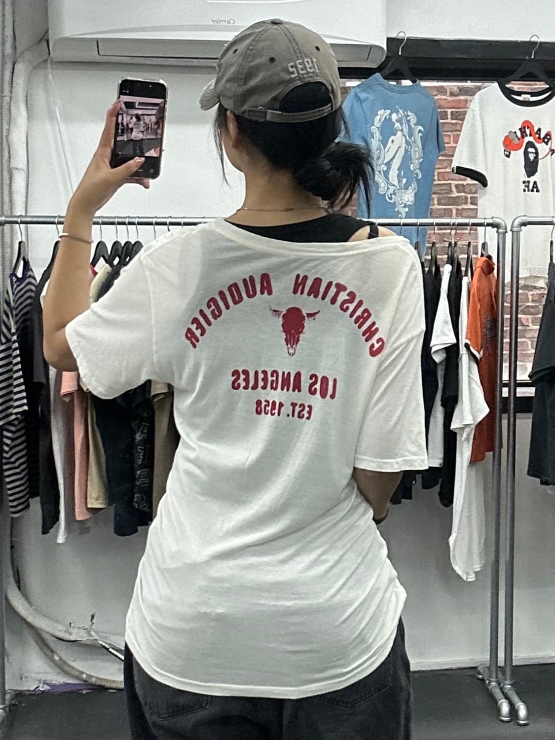 크리스찬 오디저 큐빅 Y2K 티셔츠 상품이미지4