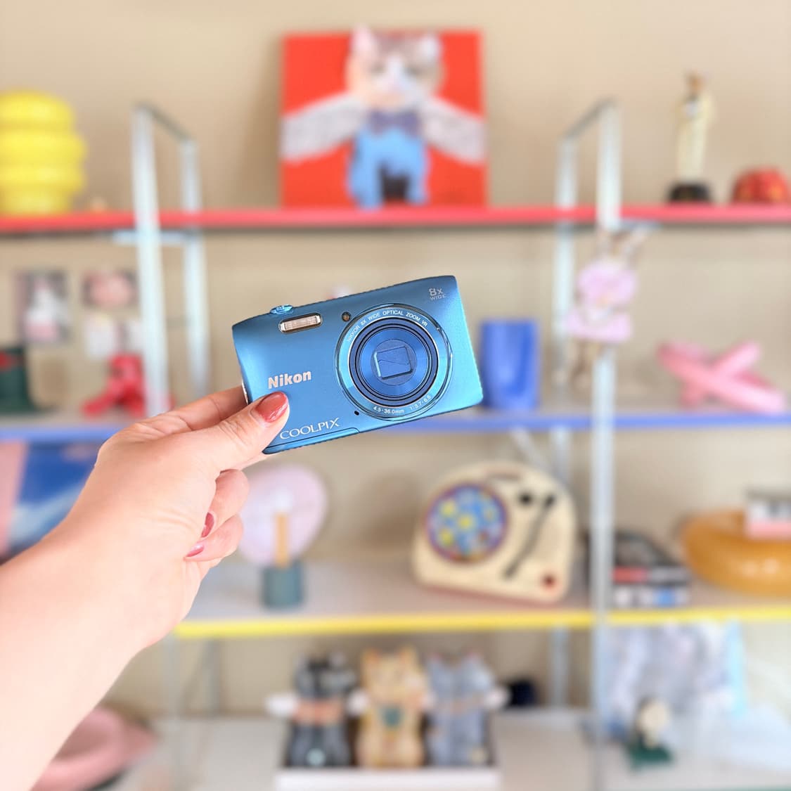 ✨에스파 픽 청량블루🐬✨니콘 쿨픽스 S3600 빈티지디카 상품이미지2