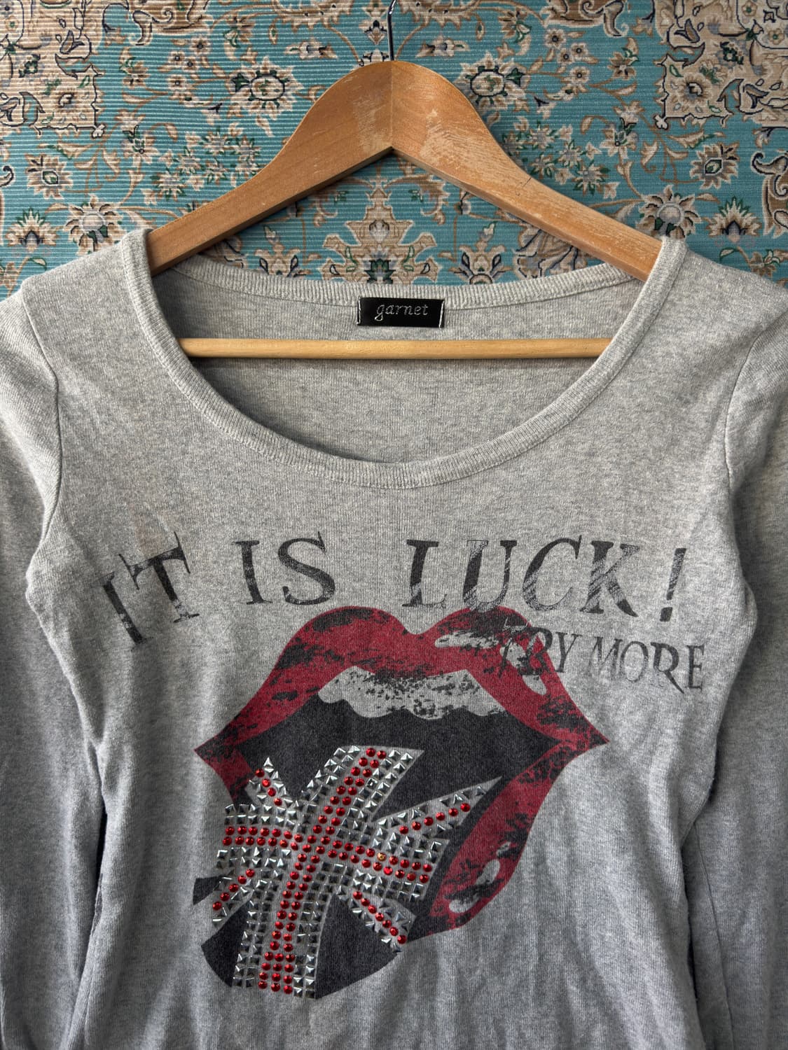 JPN Y2K 롤링스톤스 그래픽 롱슬리브1615 상품이미지4