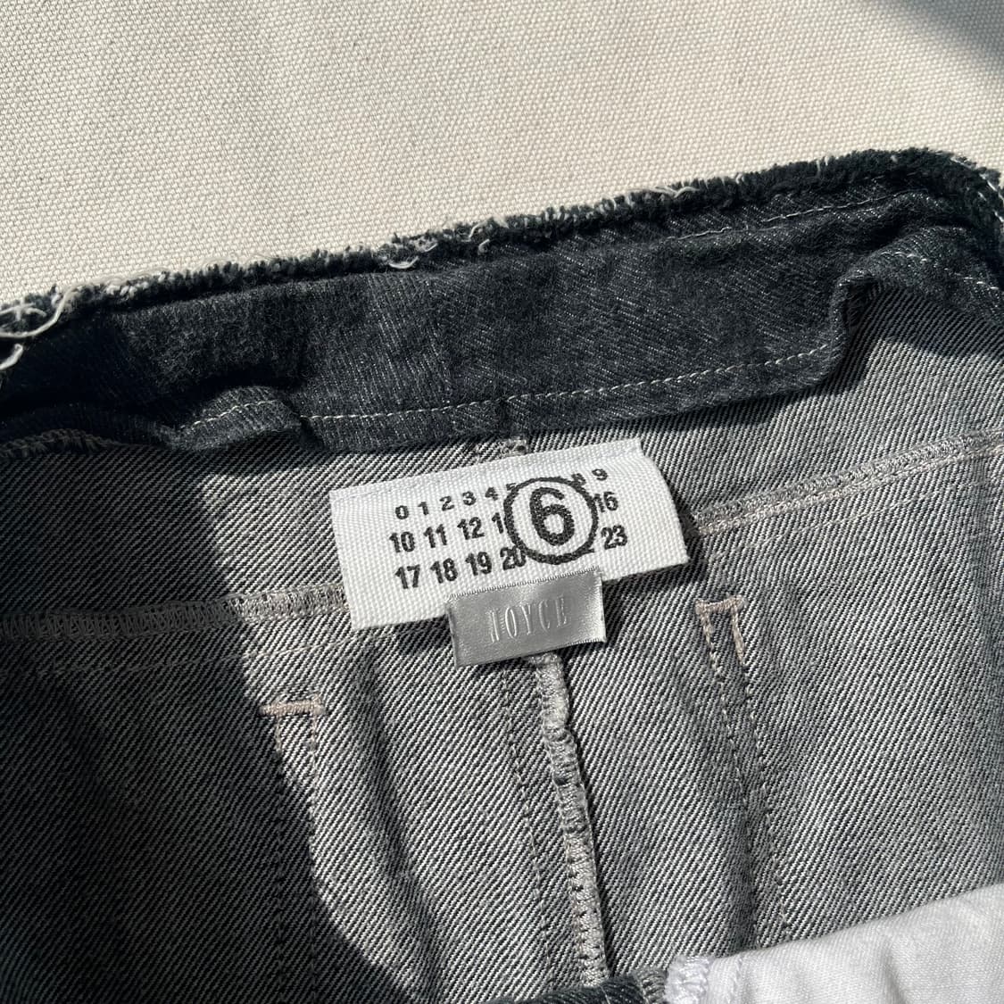 마틴 마르지엘라 6라인 컷오프 데님 미니 스커트 상품이미지5