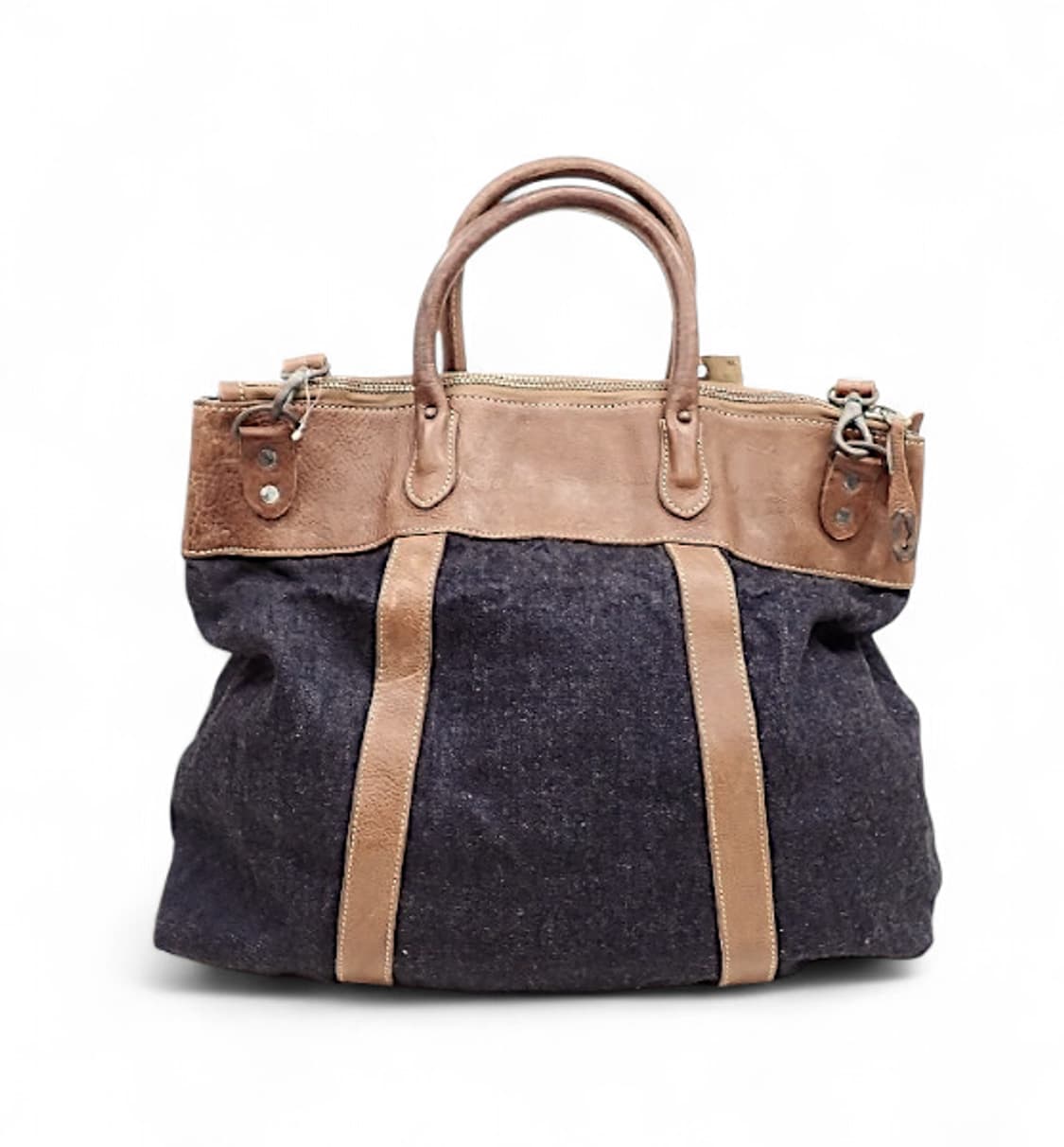 더블알엘 RRL 데님 레더 빈티지가공 2WAY 토트 크로스백 상품이미지2