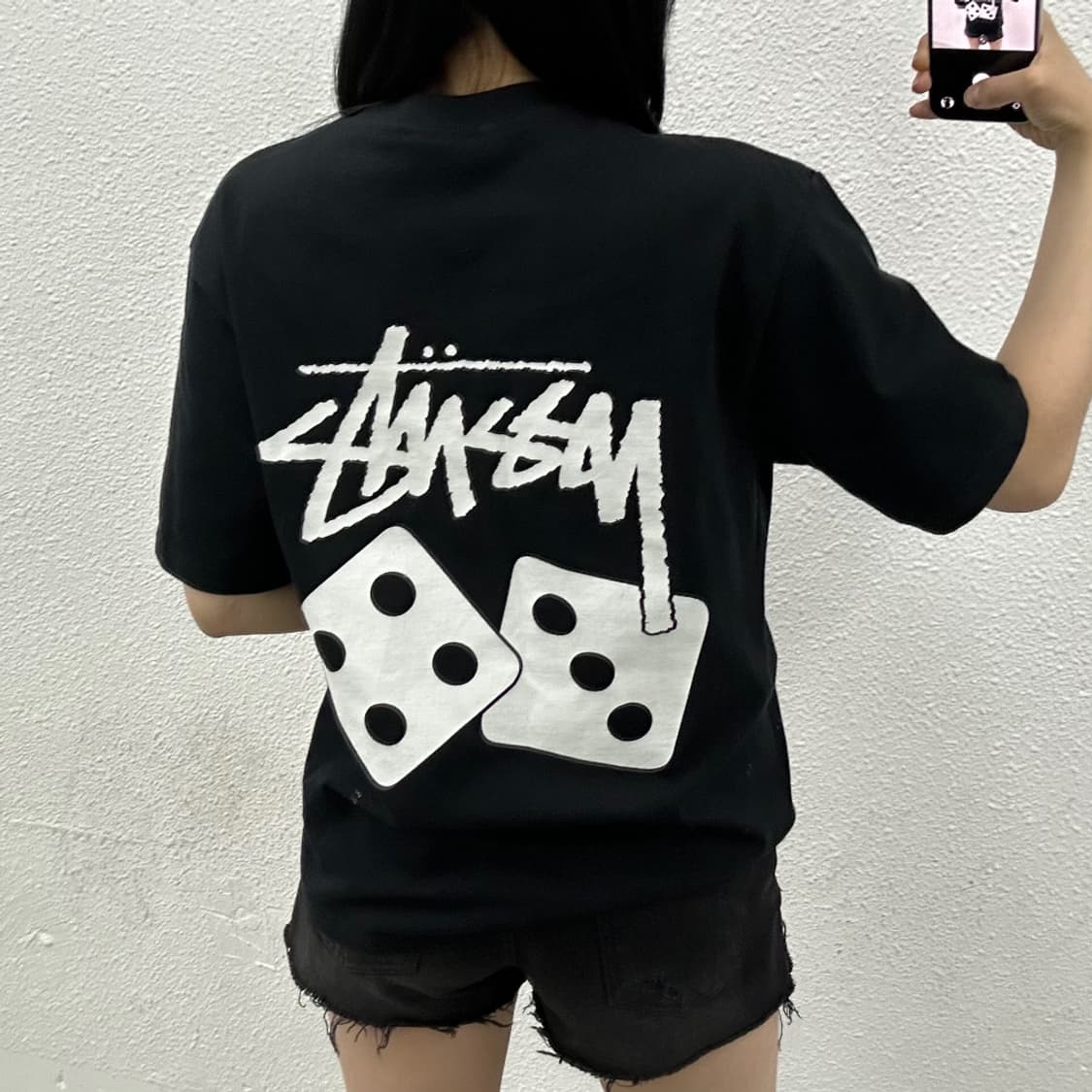 스투시 퍼지 다이브 블랙 반팔 S 상품이미지2