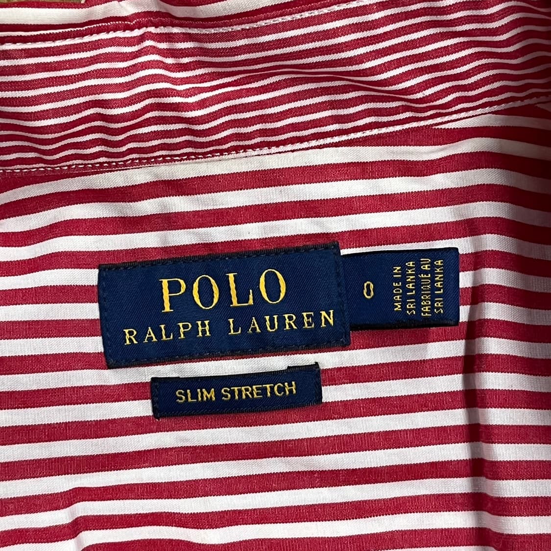 [정품/0] 폴로 랄프로렌 스트라이프 셔츠 레드 b10 상품이미지5