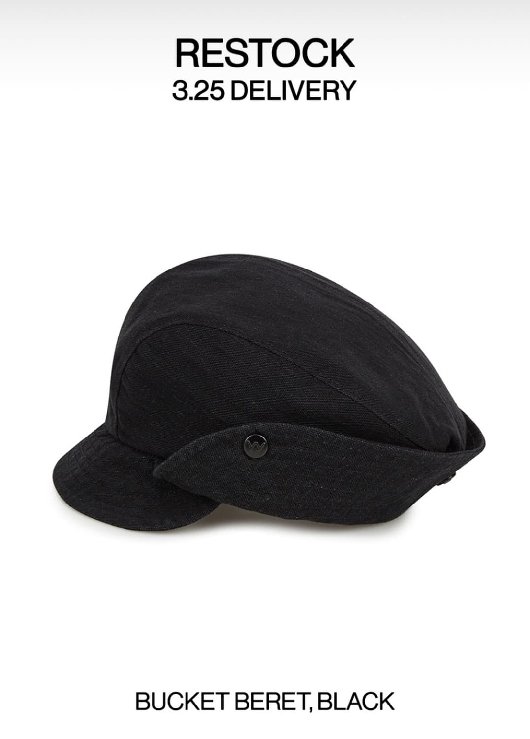 (컬러교환) 오픈 와이와이 버킷 베레 모자 상품이미지1