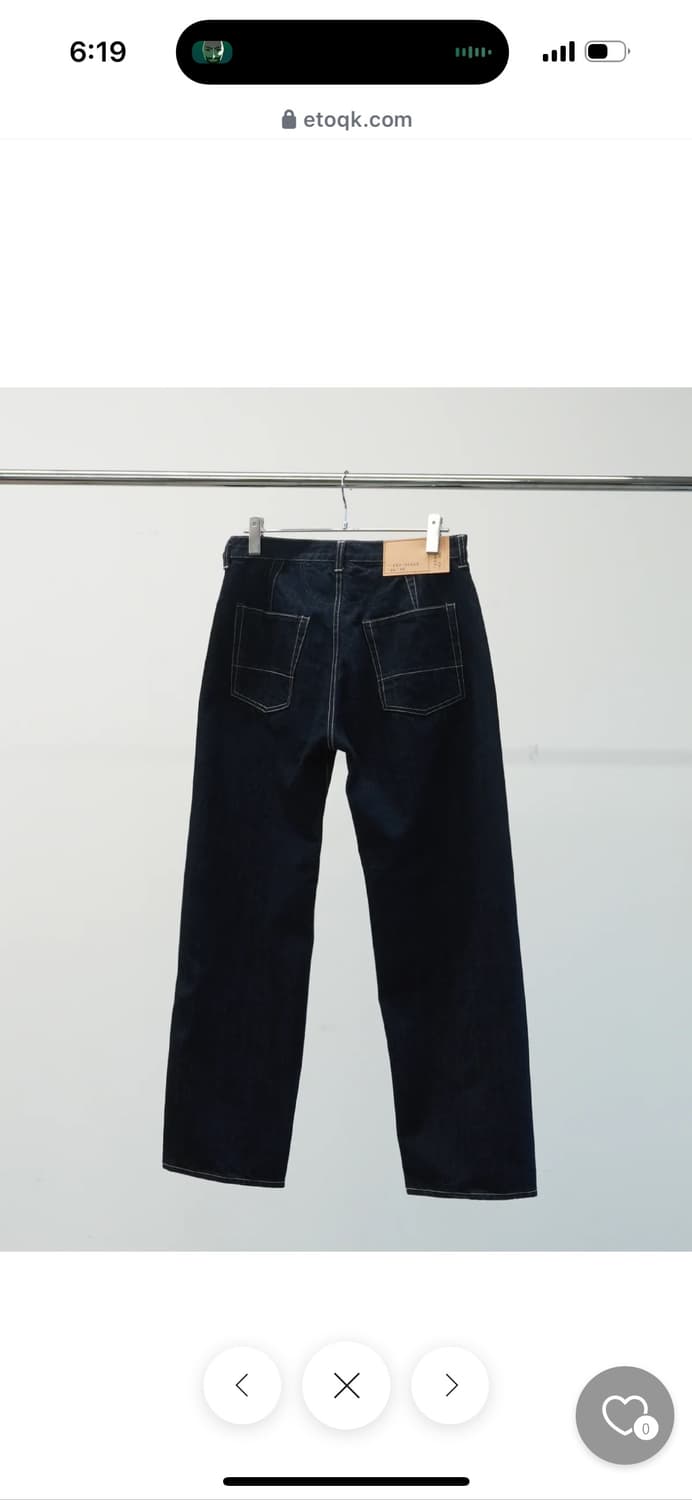 택포) 유스오브더워터 youthofthewater 3006 데님팬츠 L 상품이미지7