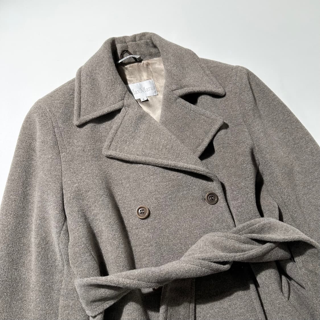 막스마라 울 앙고라 로브 더블 하프코트 상품이미지3