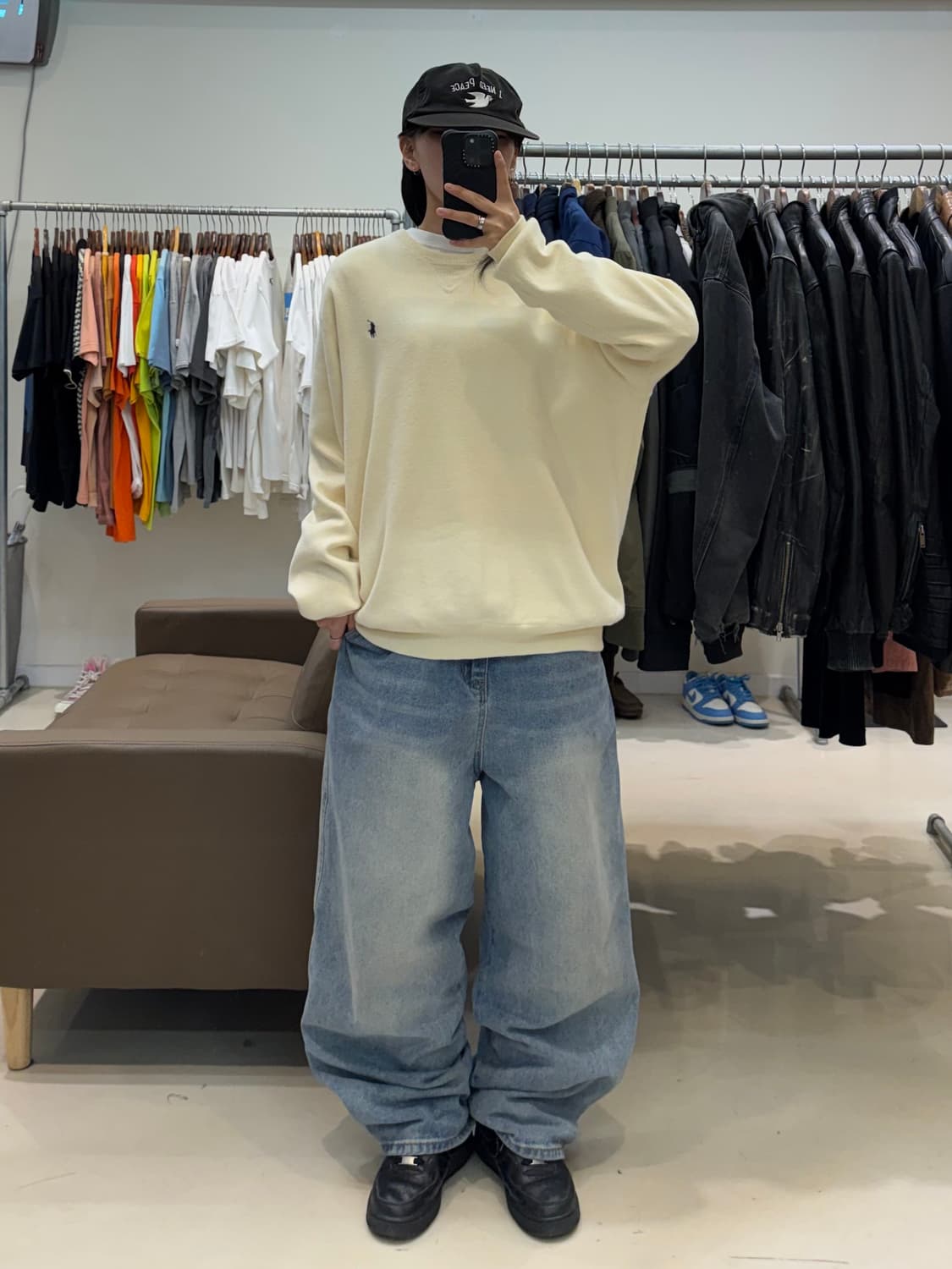 폴로 랄프로렌 아이보리 크루넥 니트 상품이미지6
