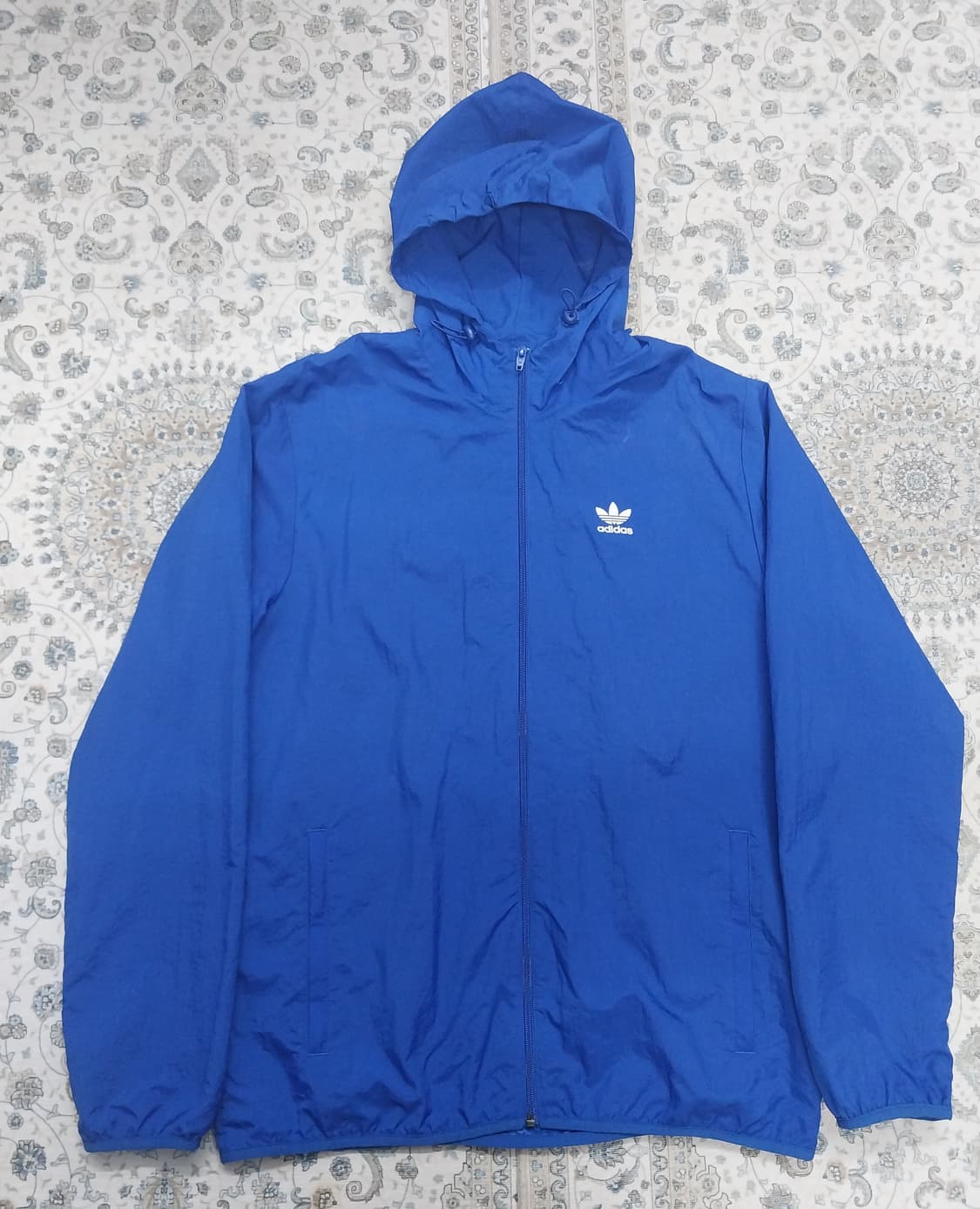 아디다스 에센셜 블루 후드 바람막이 XL 상품이미지1