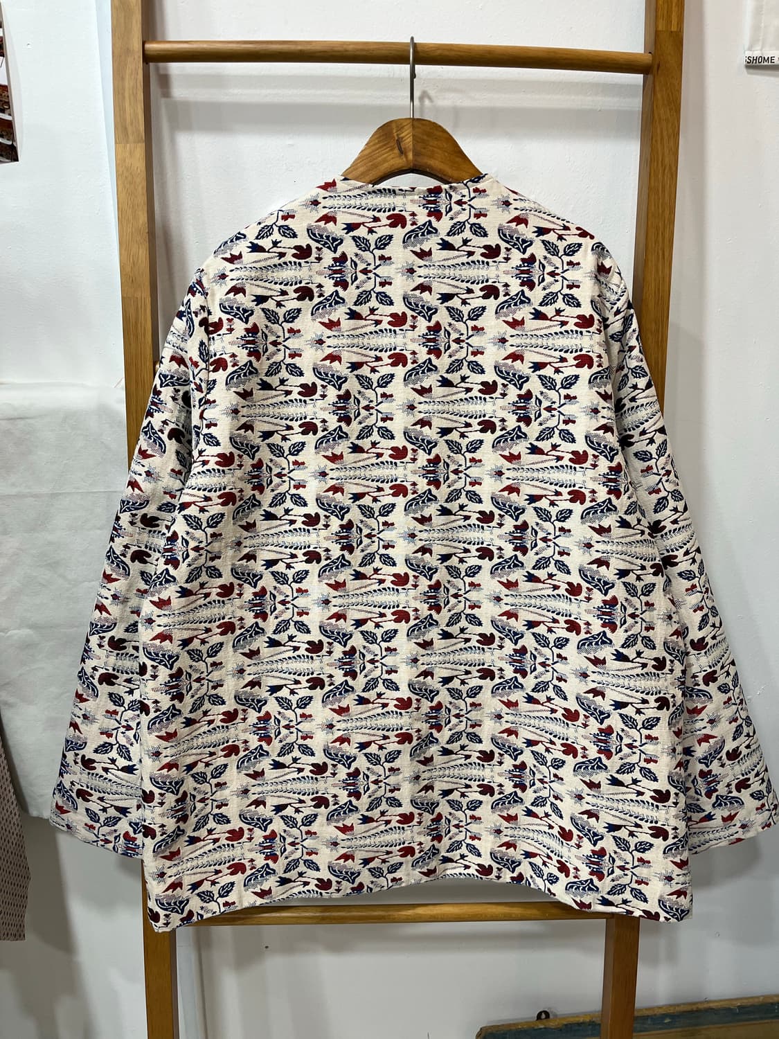 에스닉 자카드 노카라 자켓 상품이미지2